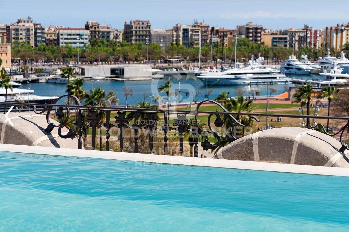 New development with modernist elements and sea views.