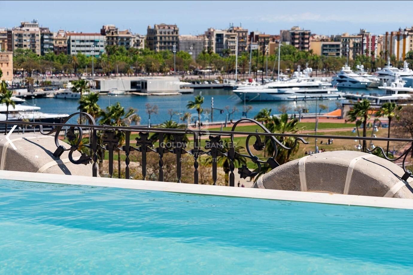 New development with modernist elements and sea views.