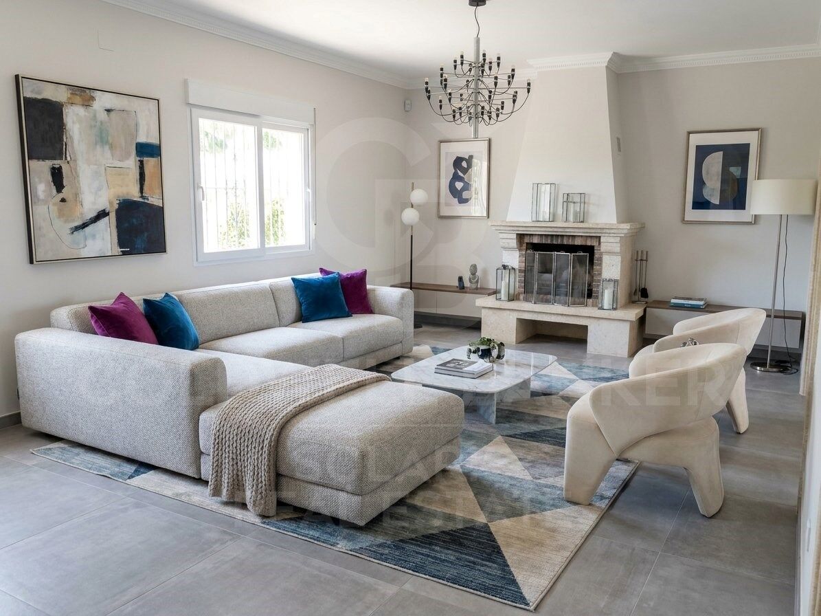 Charming rustic-Mediterranean style villa with spectacular sea views