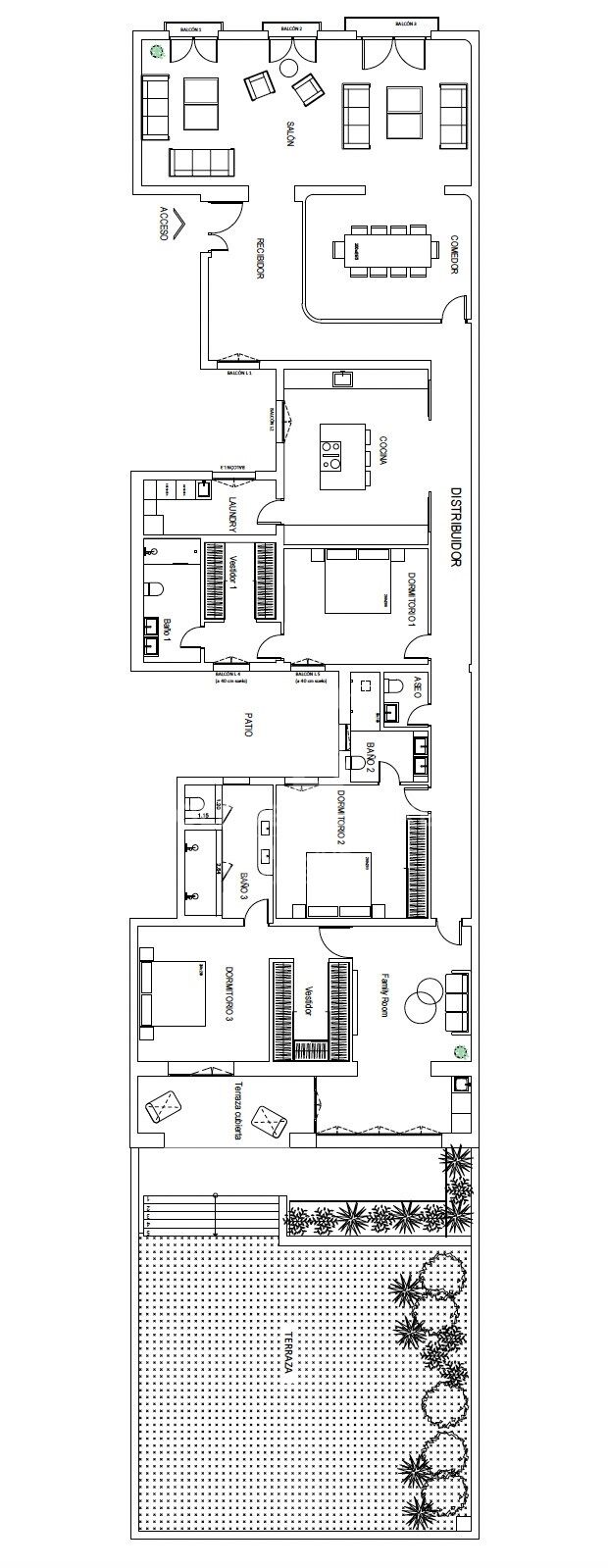 Espectacular vivienda con terraza a la venta en Recoletos, Madrid