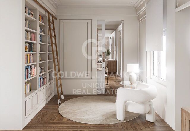 Propriété exclusive à vendre avec terrasse et charme classique, dans le Barrio de Salamanca, Madrid