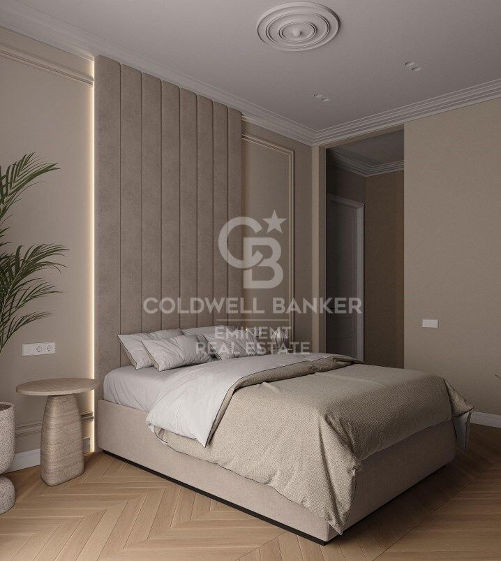 Designwohnung in einem Regalen Gebäude im Eixample mit Komplettsanierung und Blick auf den Passeig de Sant Joan