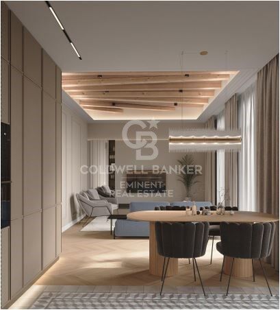 Designwohnung in einem Regalen Gebäude im Eixample mit Komplettsanierung und Blick auf den Passeig de Sant Joan