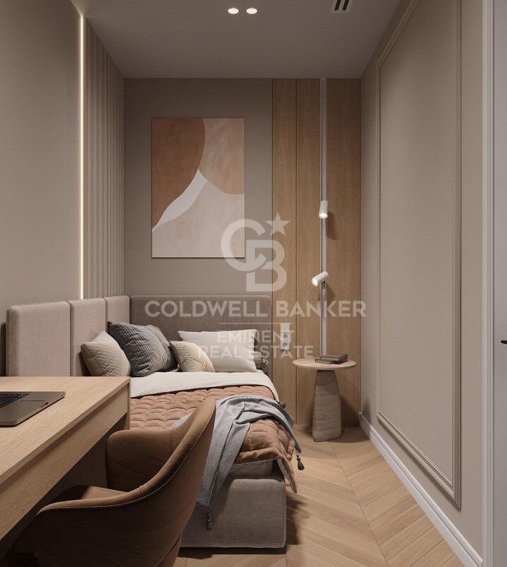 Designwohnung in einem Regalen Gebäude im Eixample mit Komplettsanierung und Blick auf den Passeig de Sant Joan