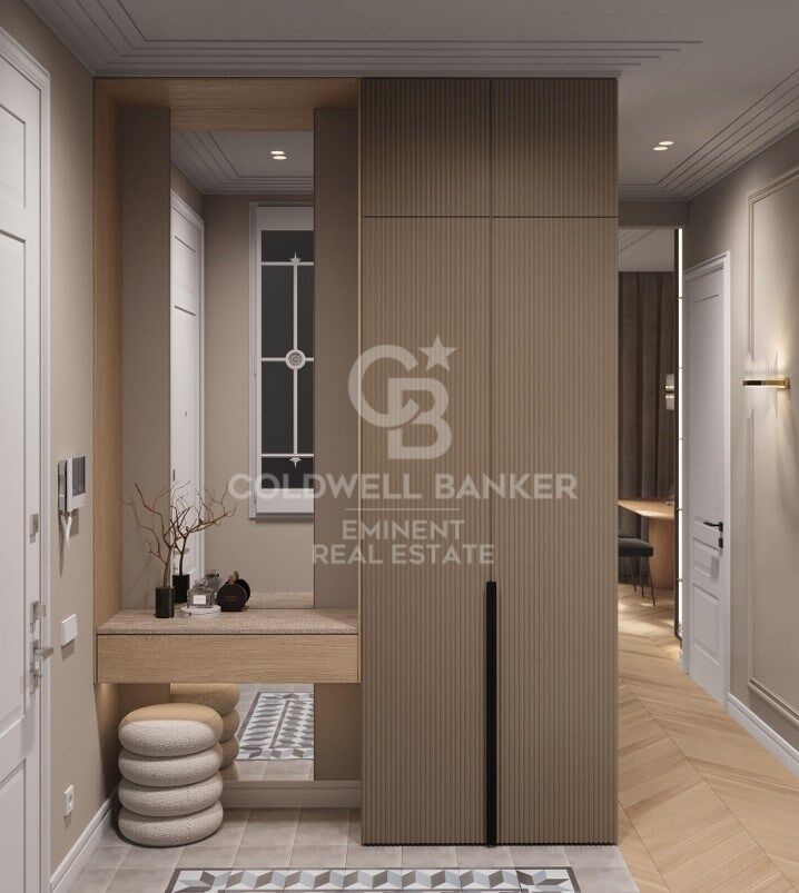 Designwohnung in einem Regalen Gebäude im Eixample mit Komplettsanierung und Blick auf den Passeig de Sant Joan