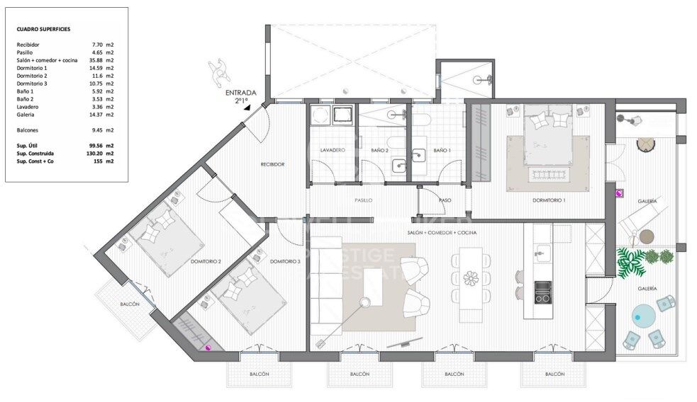 Refurbished flat for sale in Eixample Izquierdo