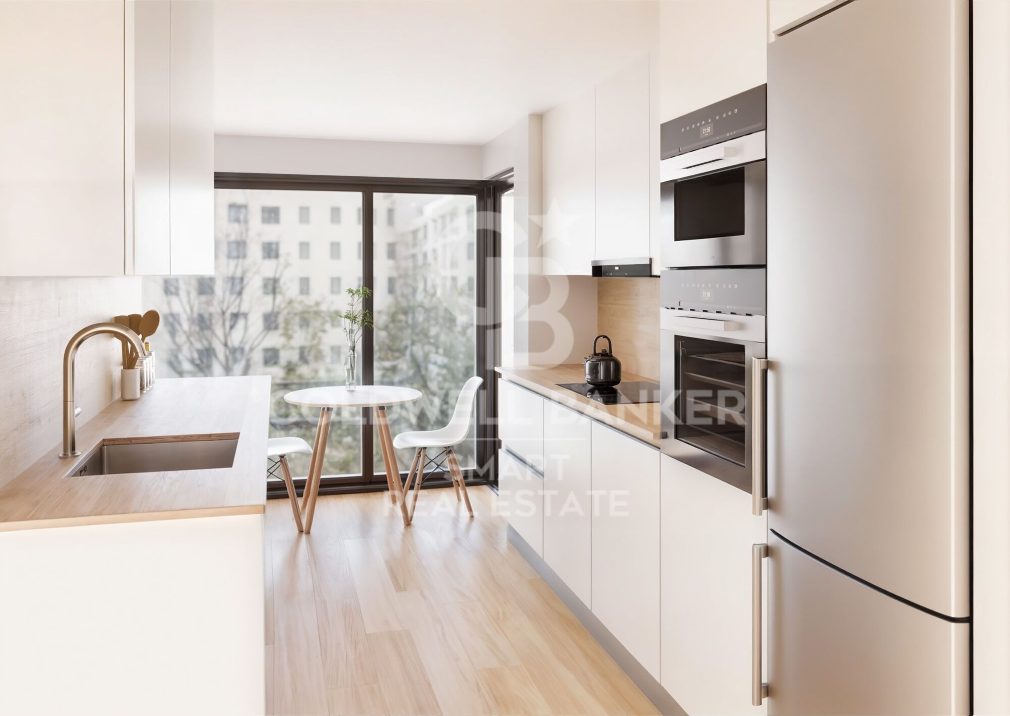 Développement de 12 appartements à Sagrada Familia, avec terrasse, garage et salle de stockage.