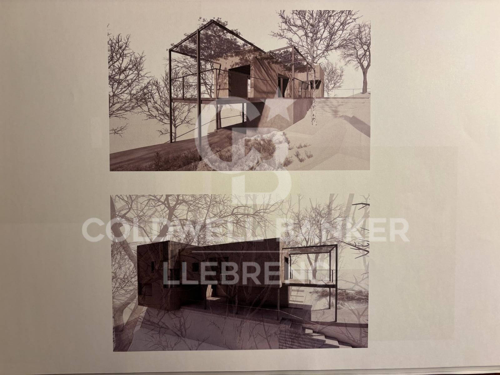 600 m² building plot for sale in Vallvidrera with project and construction license.