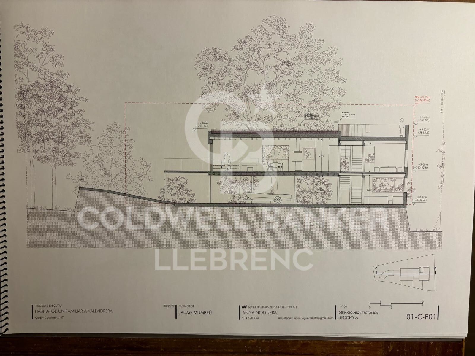 Terreno edificable de 600 m² en venta en Vallvidrera con proyecto y licencia de construcción