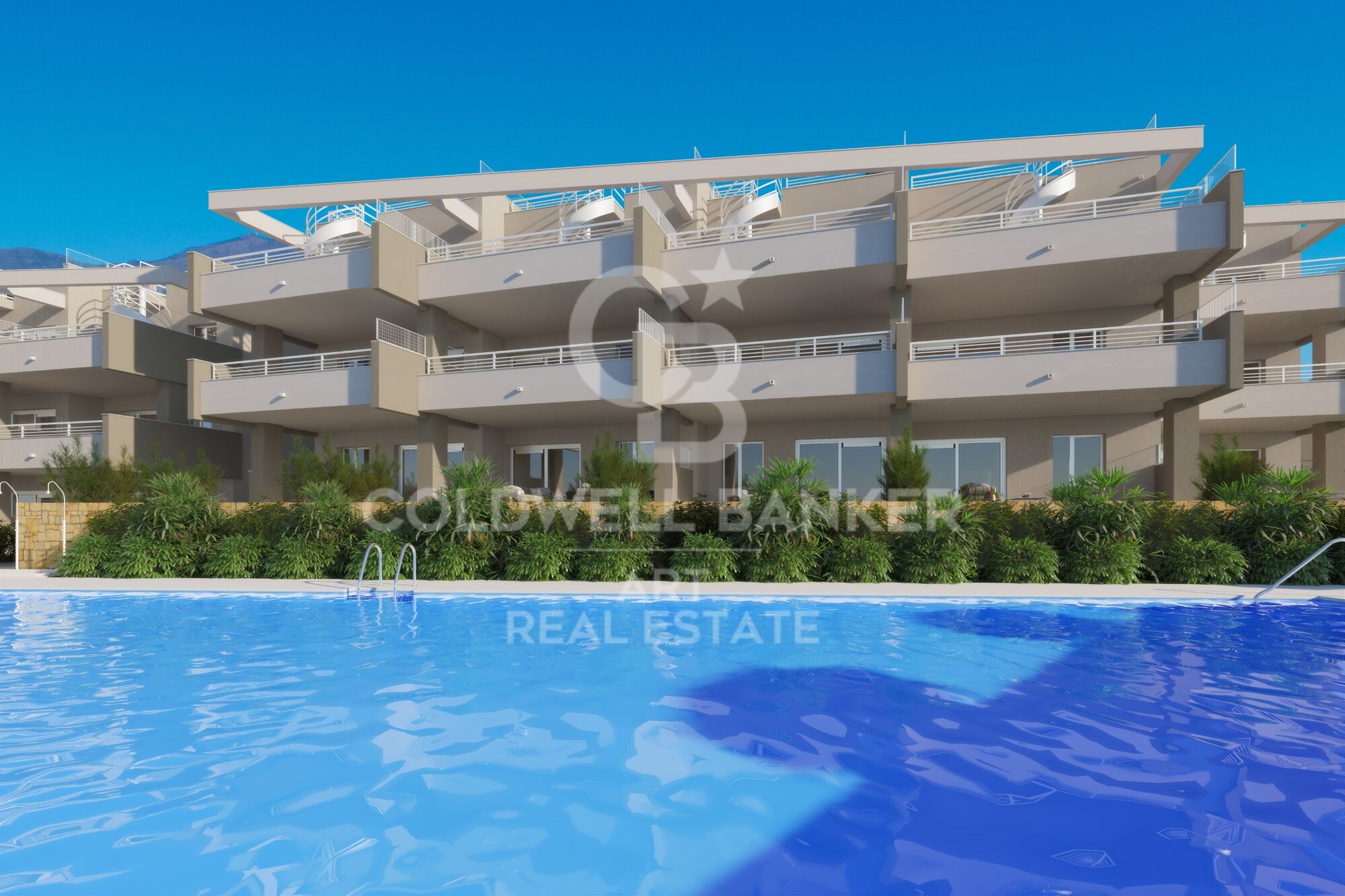 Luxury apartments next to the golf course in Estepona