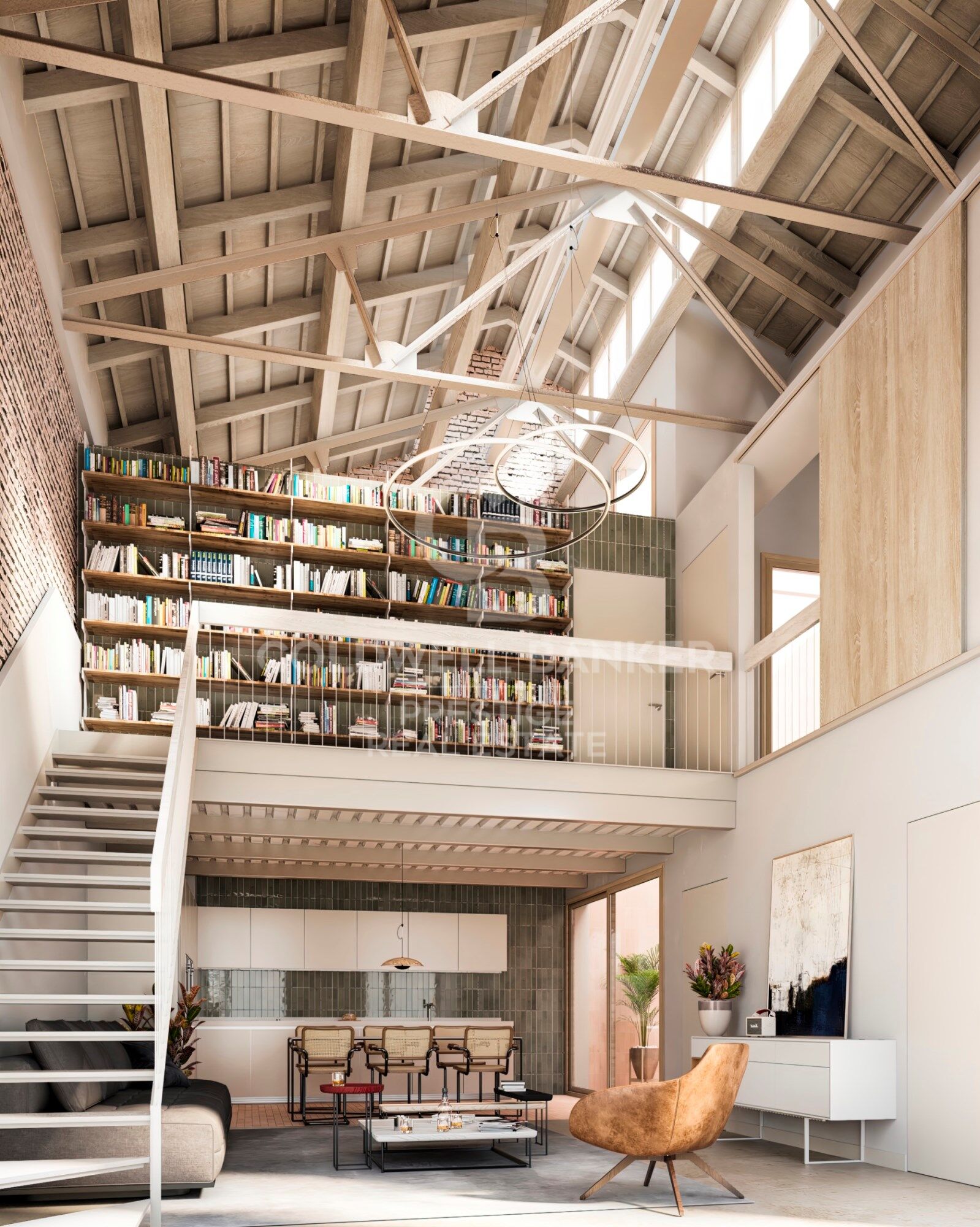 Loft duplex de 2 chambres à vendre avec terrasse dans un immeuble rénové à Poblenou, Barcelone