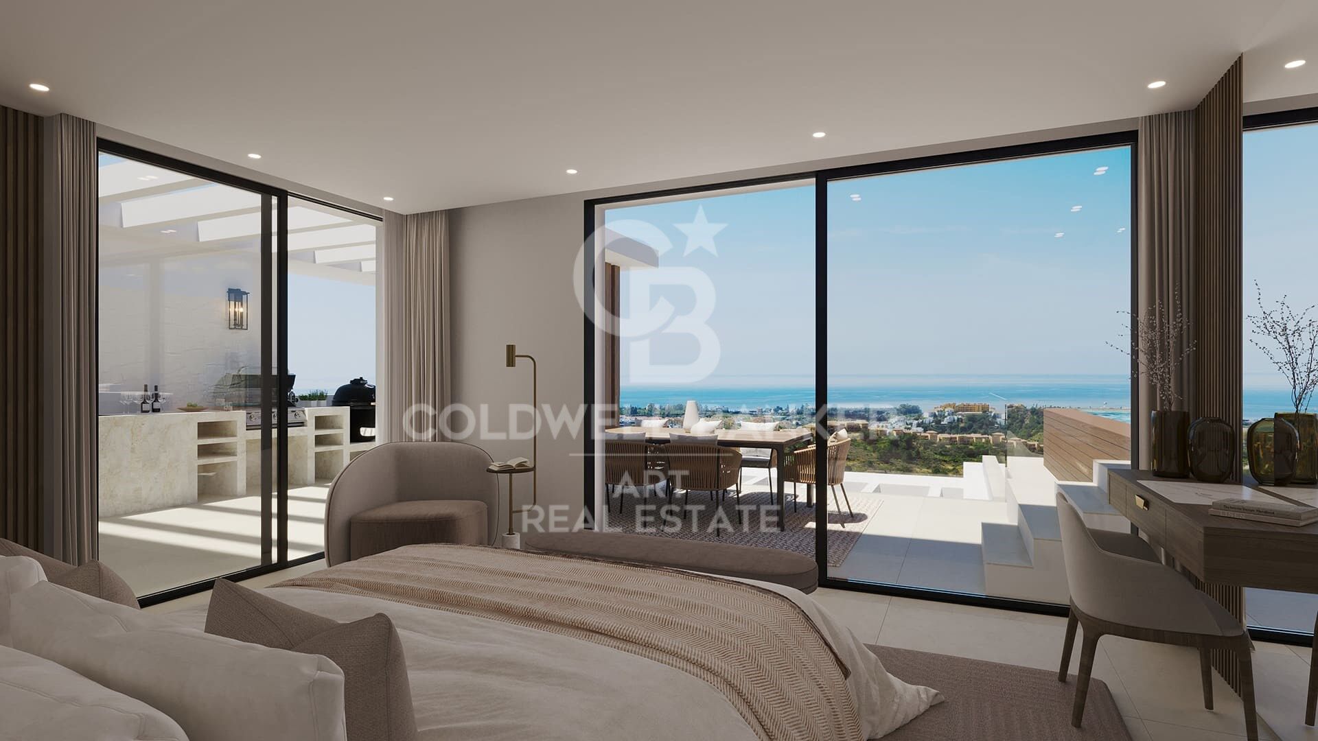 Luxury apartments with views in Estepona