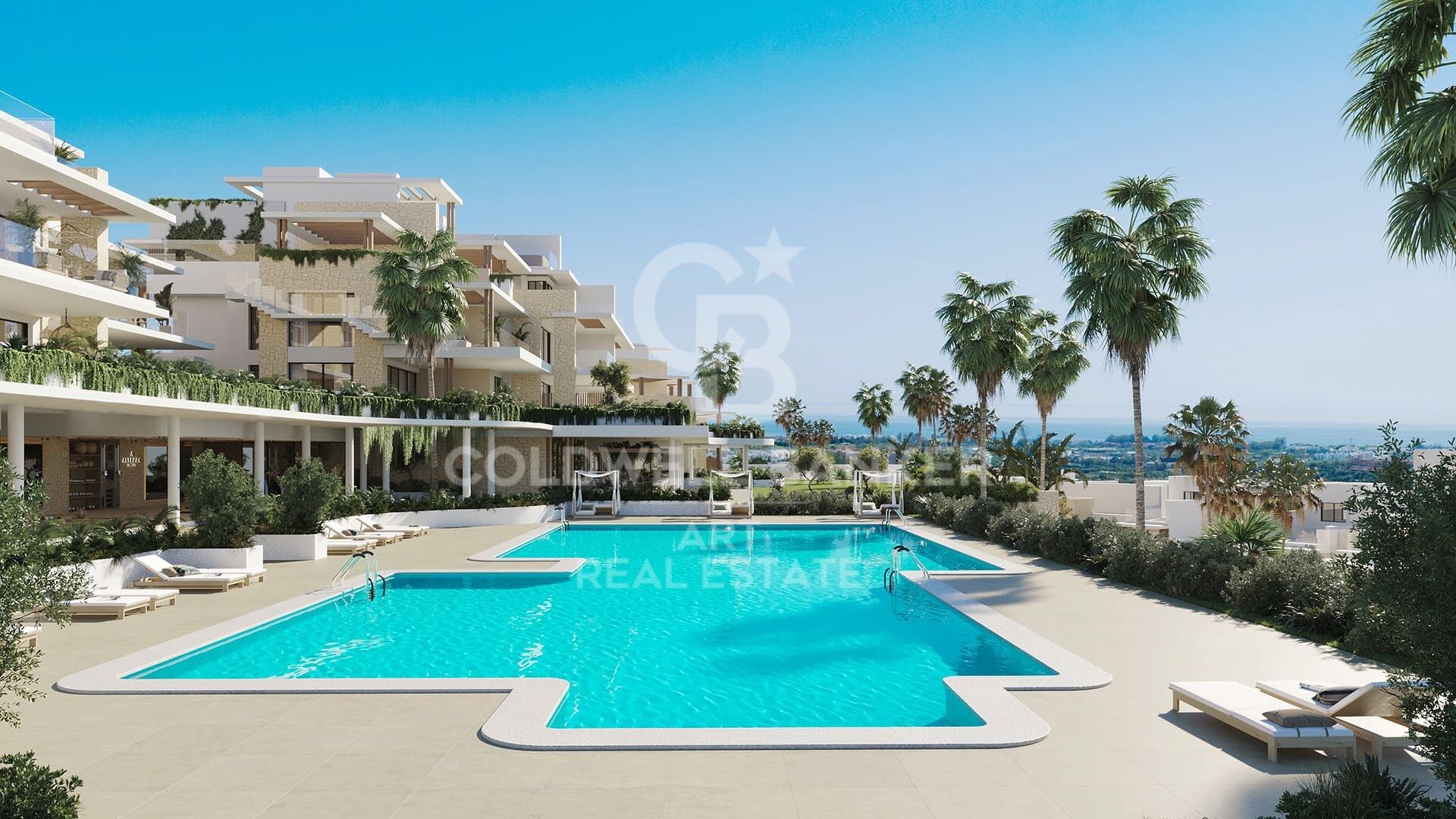 Luxury apartments with views in Estepona