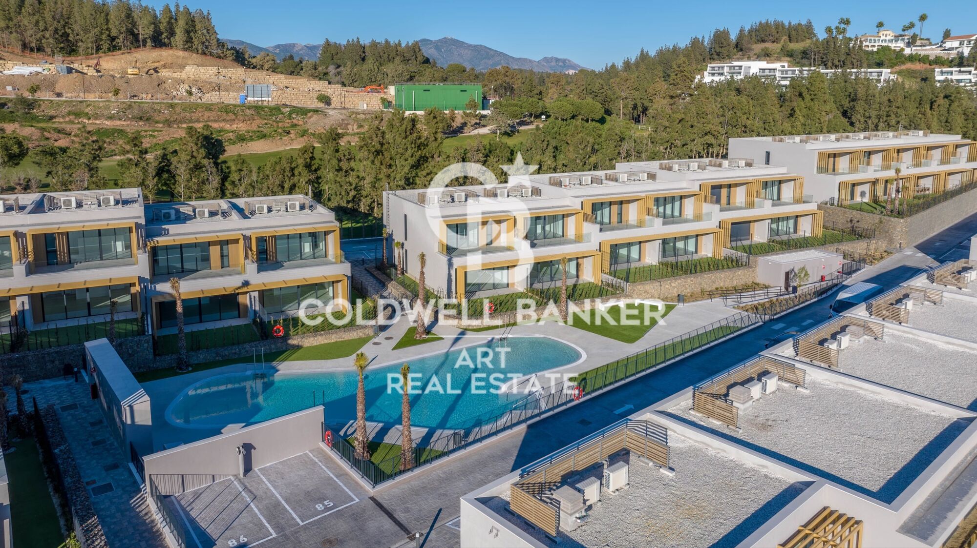 Townhouses with views in Mijas Costa