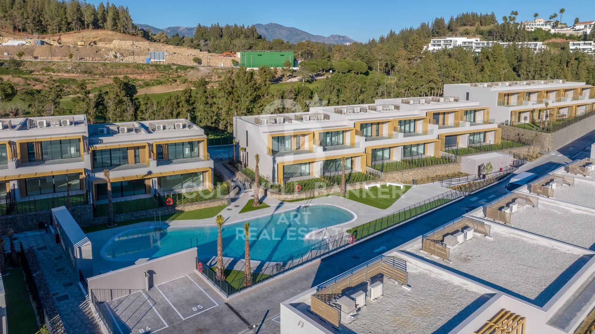 Townhouses with views in Mijas Costa
