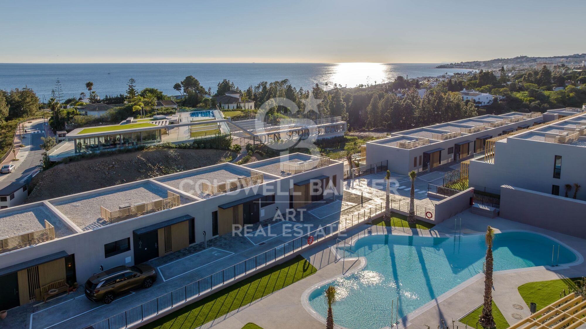 Townhouses with views in Mijas Costa