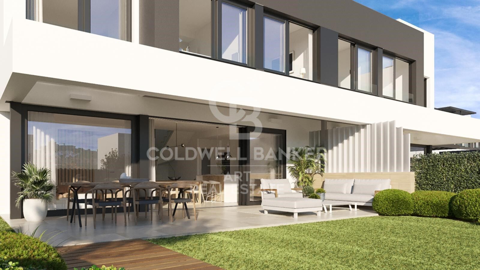 Villas jumelées avec vue panoramique à Estepona