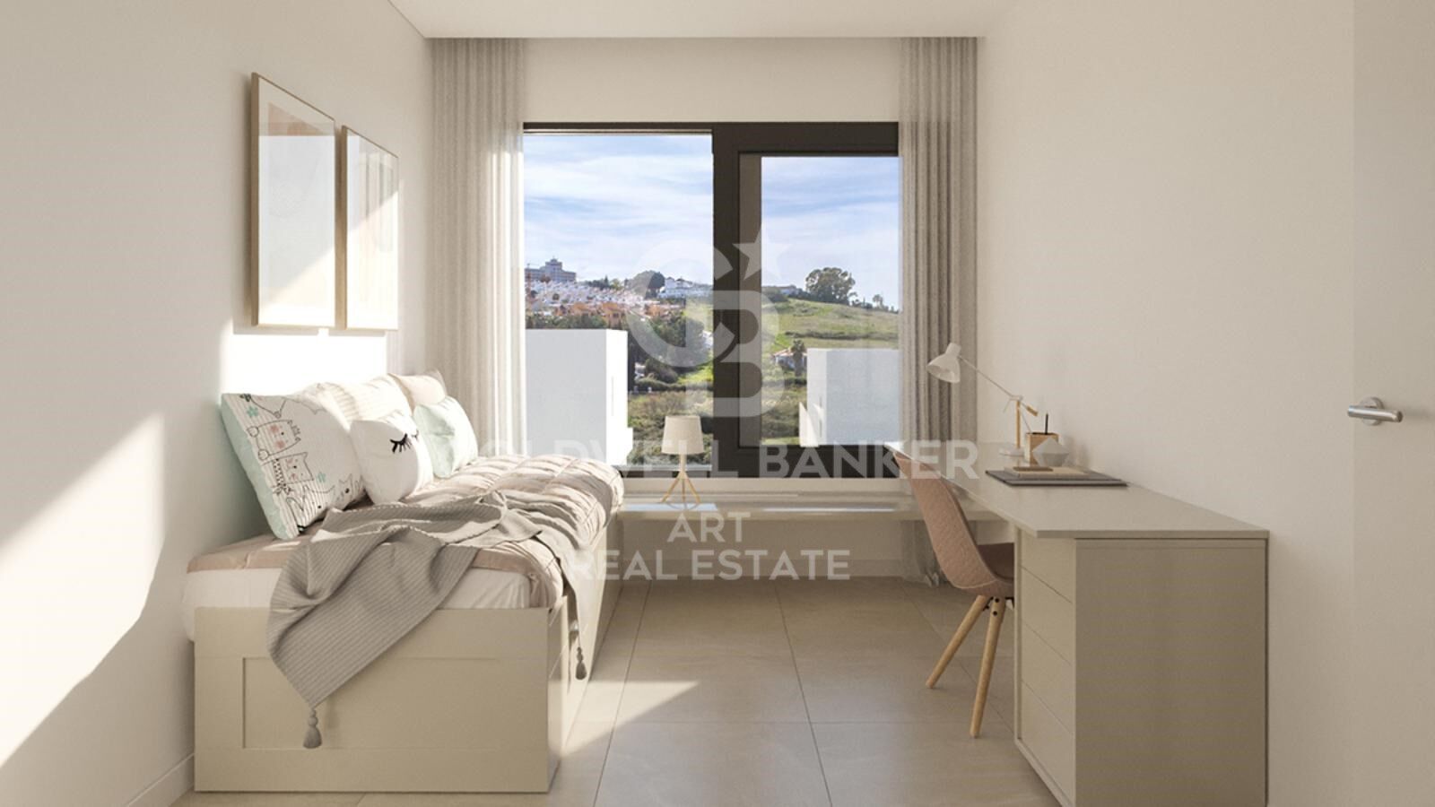 Villas pareadas con vistas panorámicas en Estepona