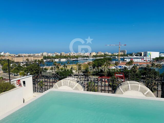 Piso de lujo en alquiler frente al puerto de Barcelona