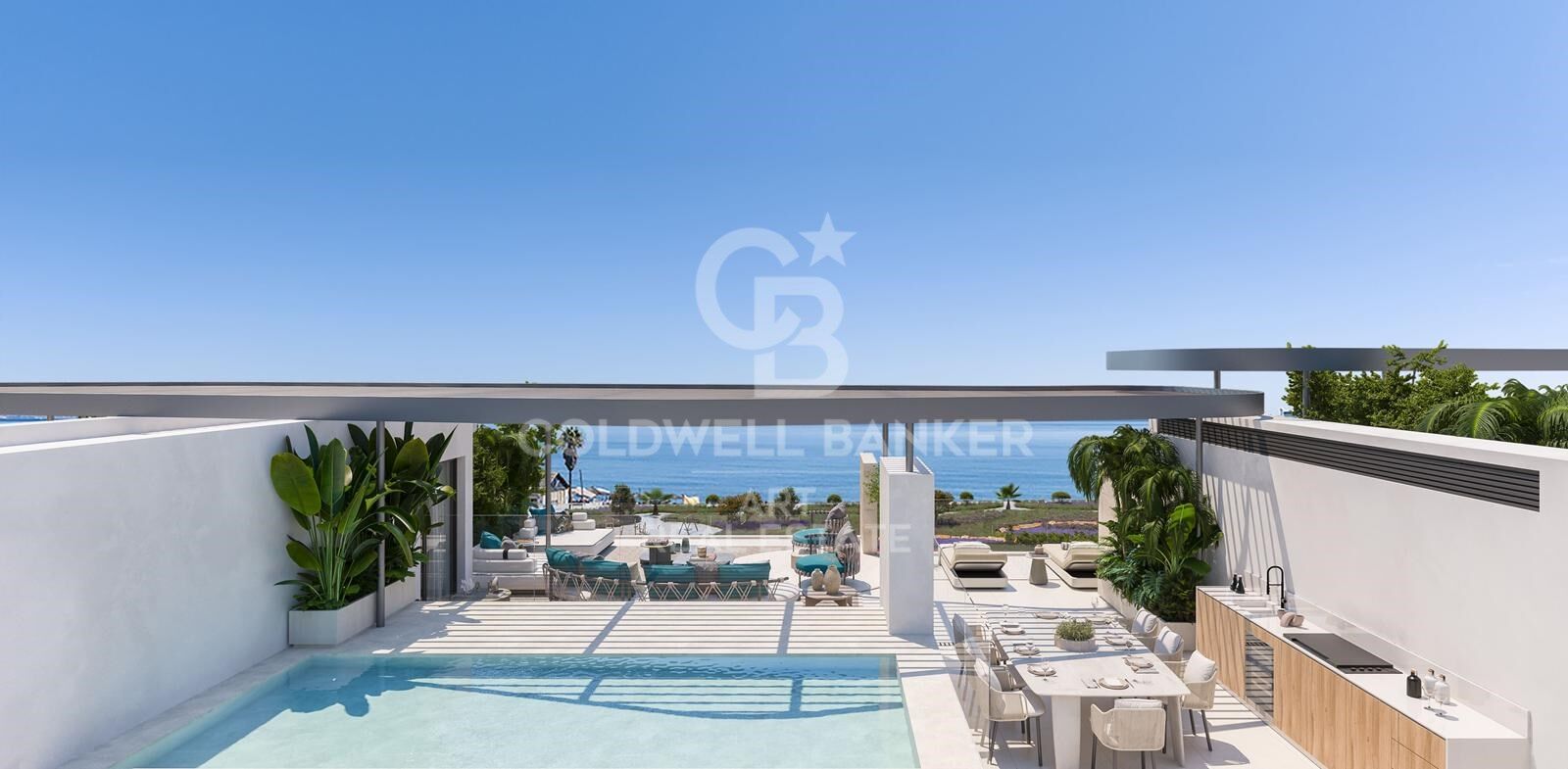 Spectacular apartments with sea views in Estepona