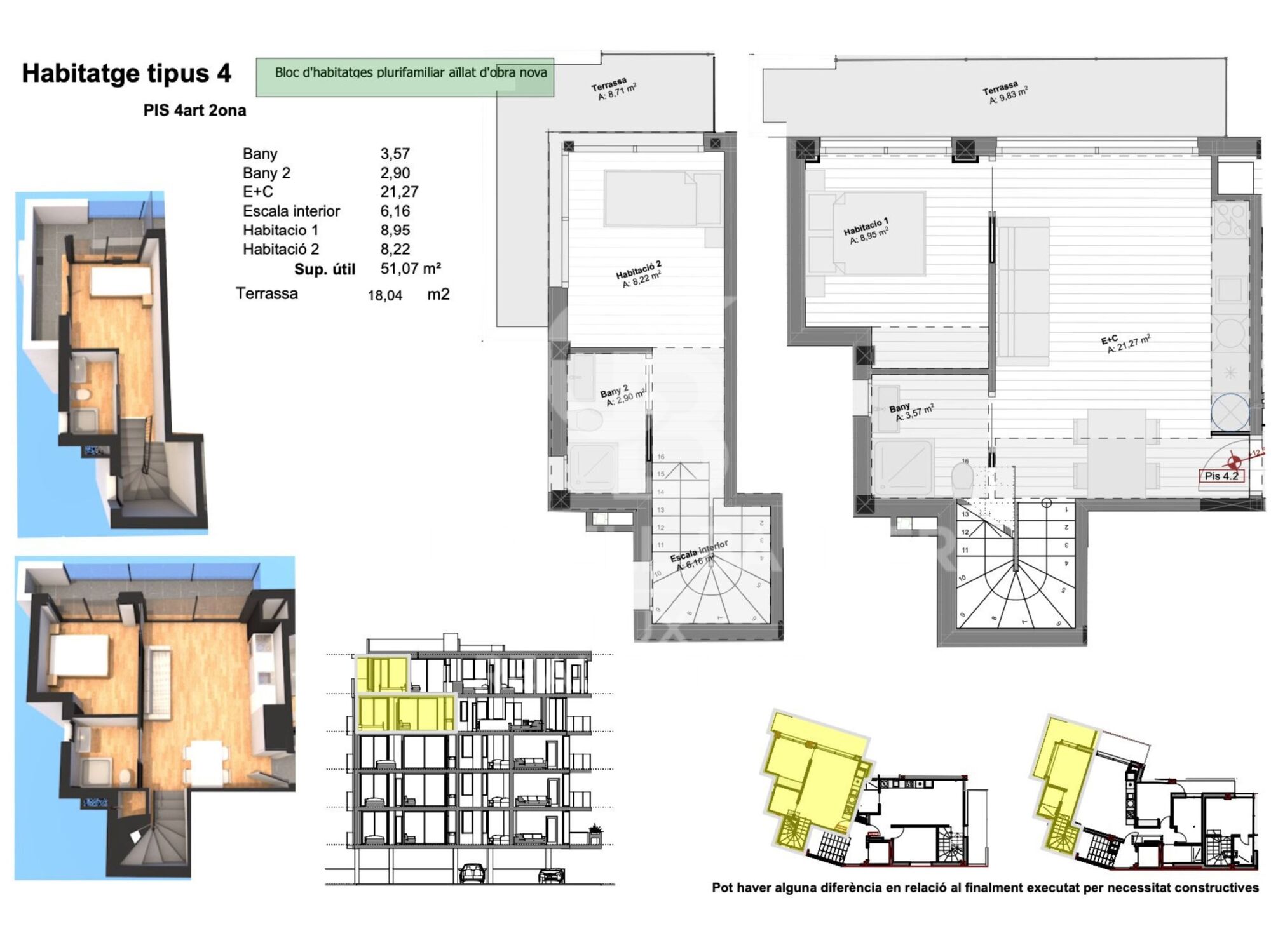 Duplex in new property in Sta. Margarita, Roses