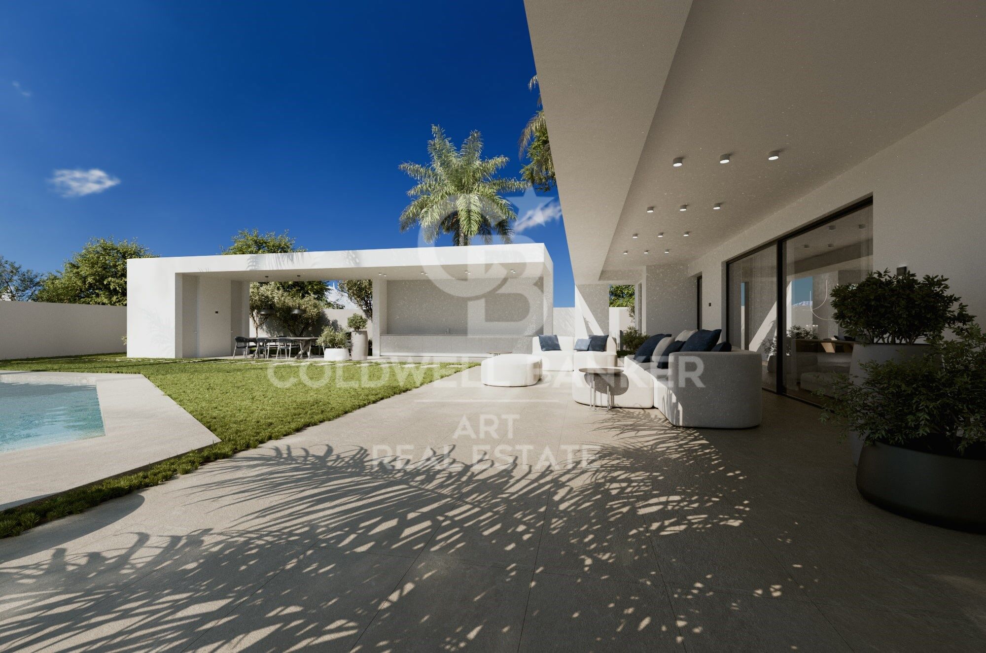 New construction villa in the prestigious location of Cascada de Camoján, Marbella.