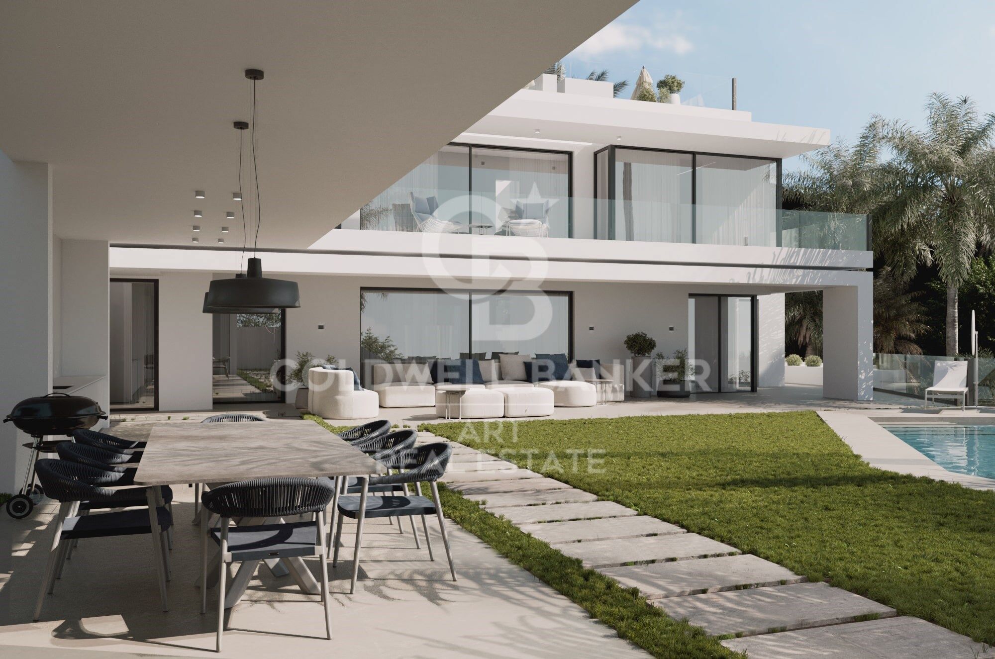 Villa de construction récente dans le prestigieux quartier de Cascada de Camoján, Marbella.