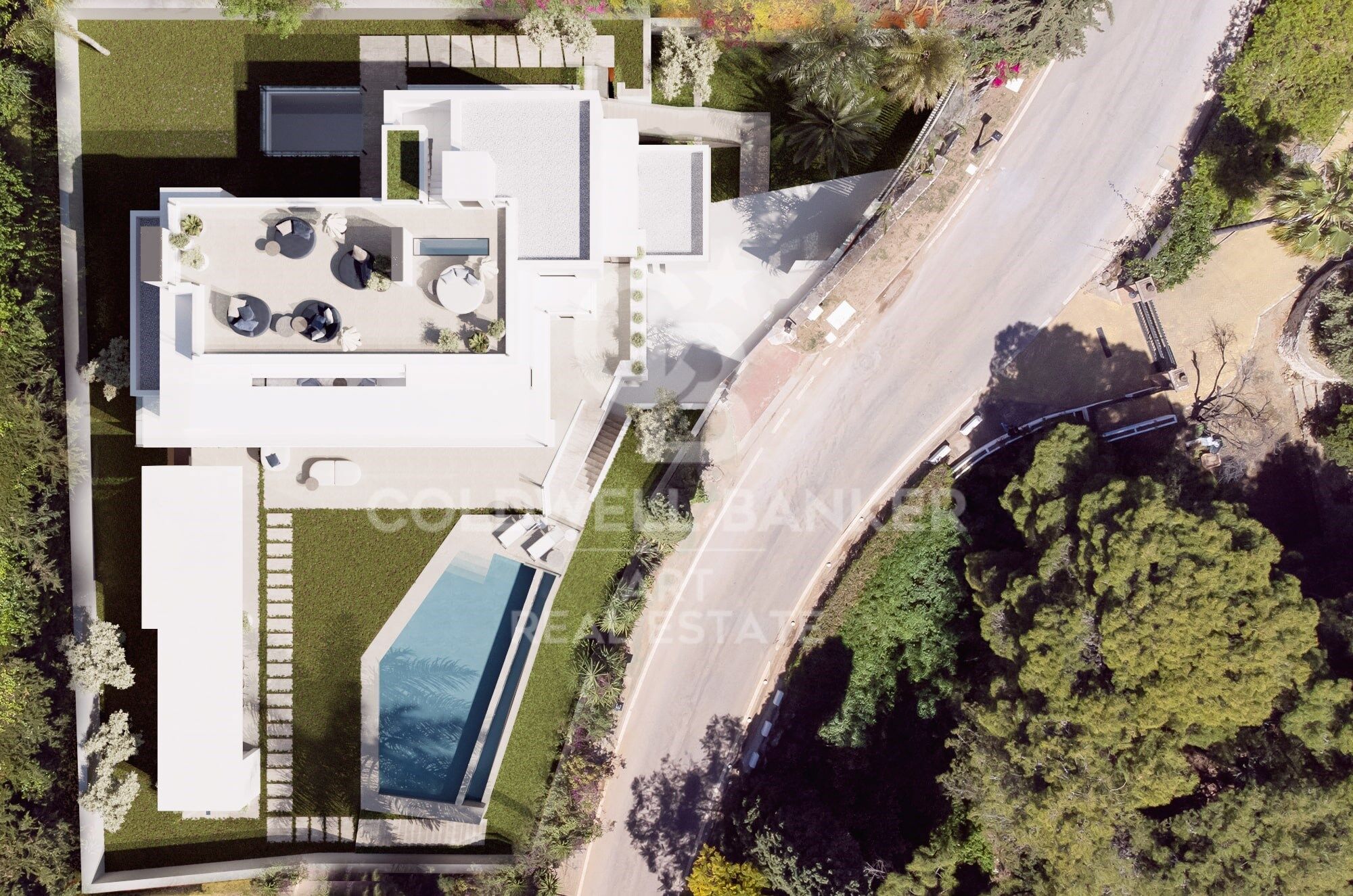 New construction villa in the prestigious location of Cascada de Camoján, Marbella.