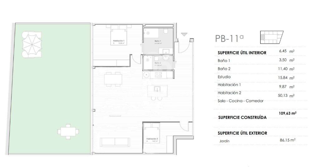 Loft de lujo en venta con jardín de 86m2 en edificio emblemático recién renovado.
