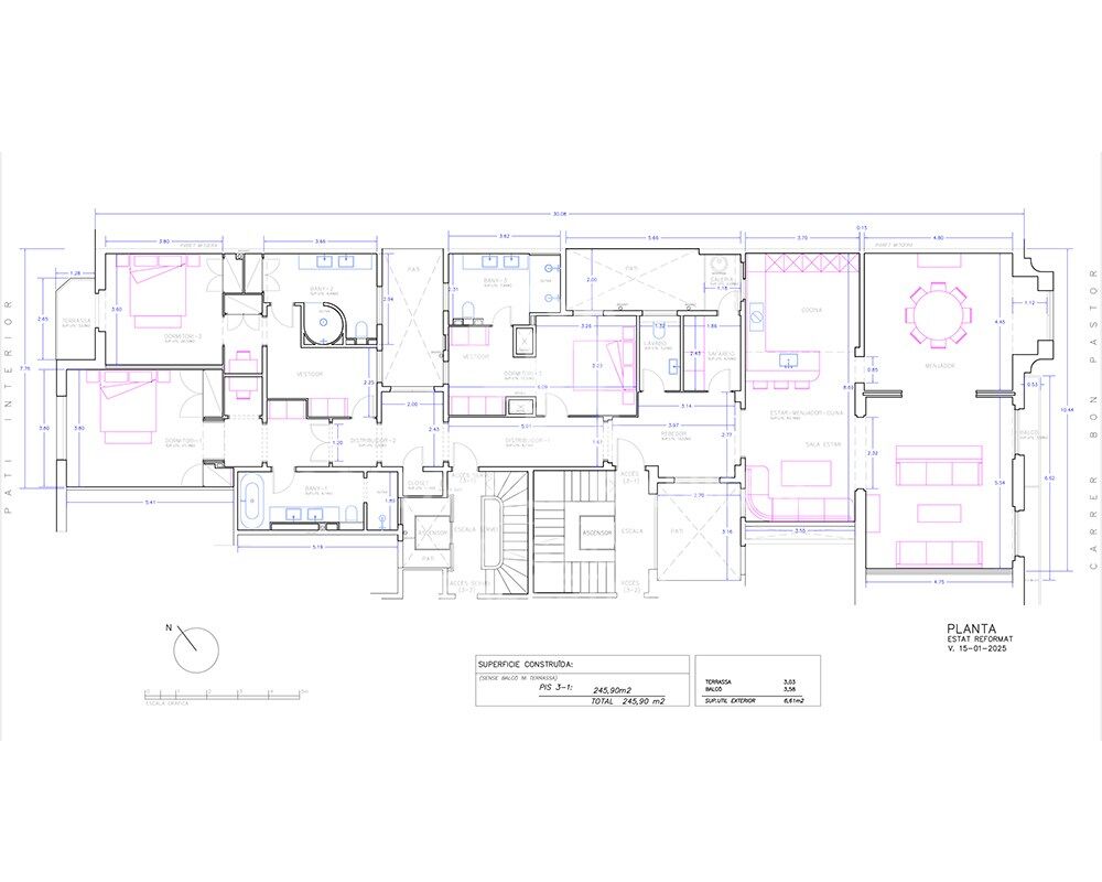 Appartement rénové et meublé à neuf avec vue dégagée Sarrià - Sant Gervasi