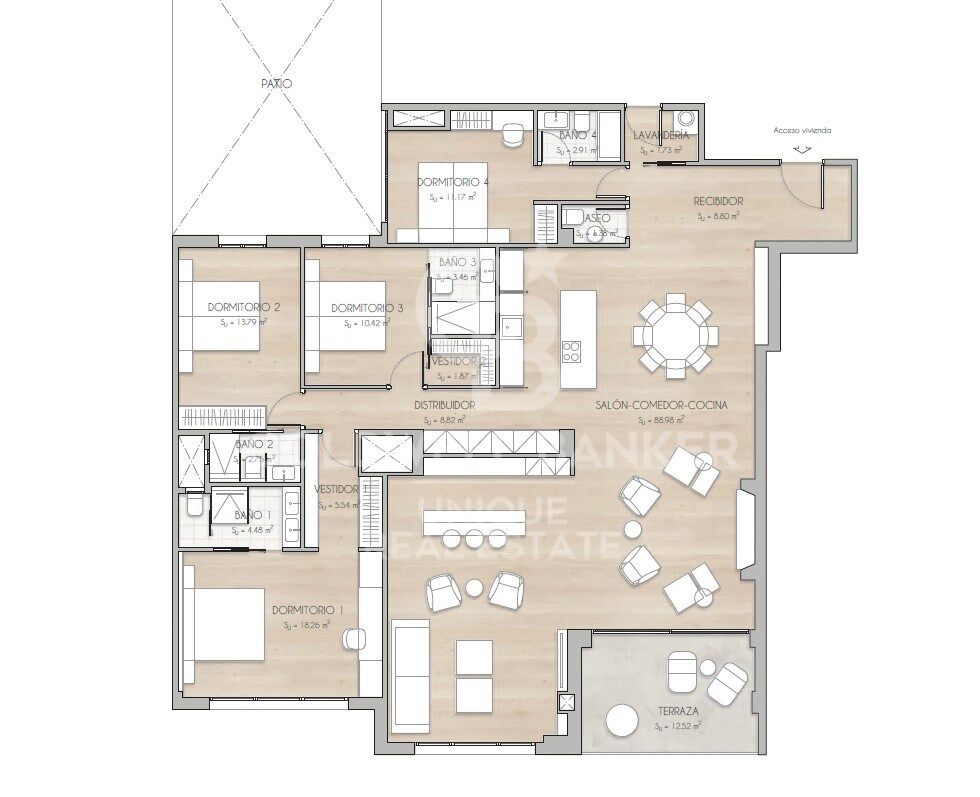 Appartement exclusif neuf à Jerónimos, Madrid.