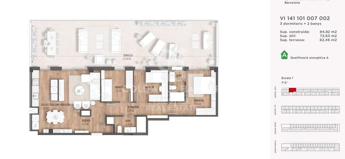 New-build penthouse with a 62 m² terrace