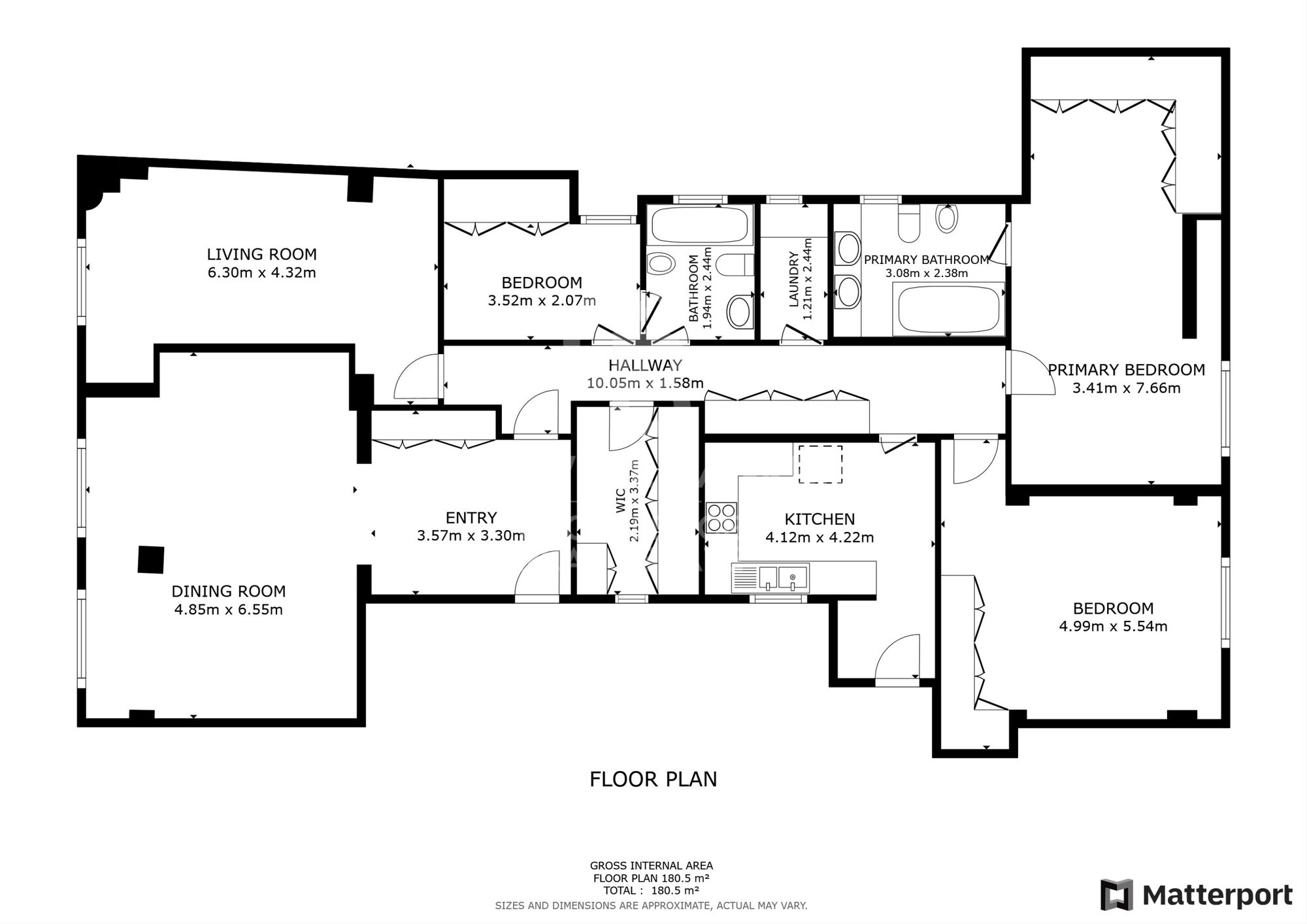 Appartement majestueux de 210 m2 avec 4 chambres dans le quartier le plus exclusif de Valence