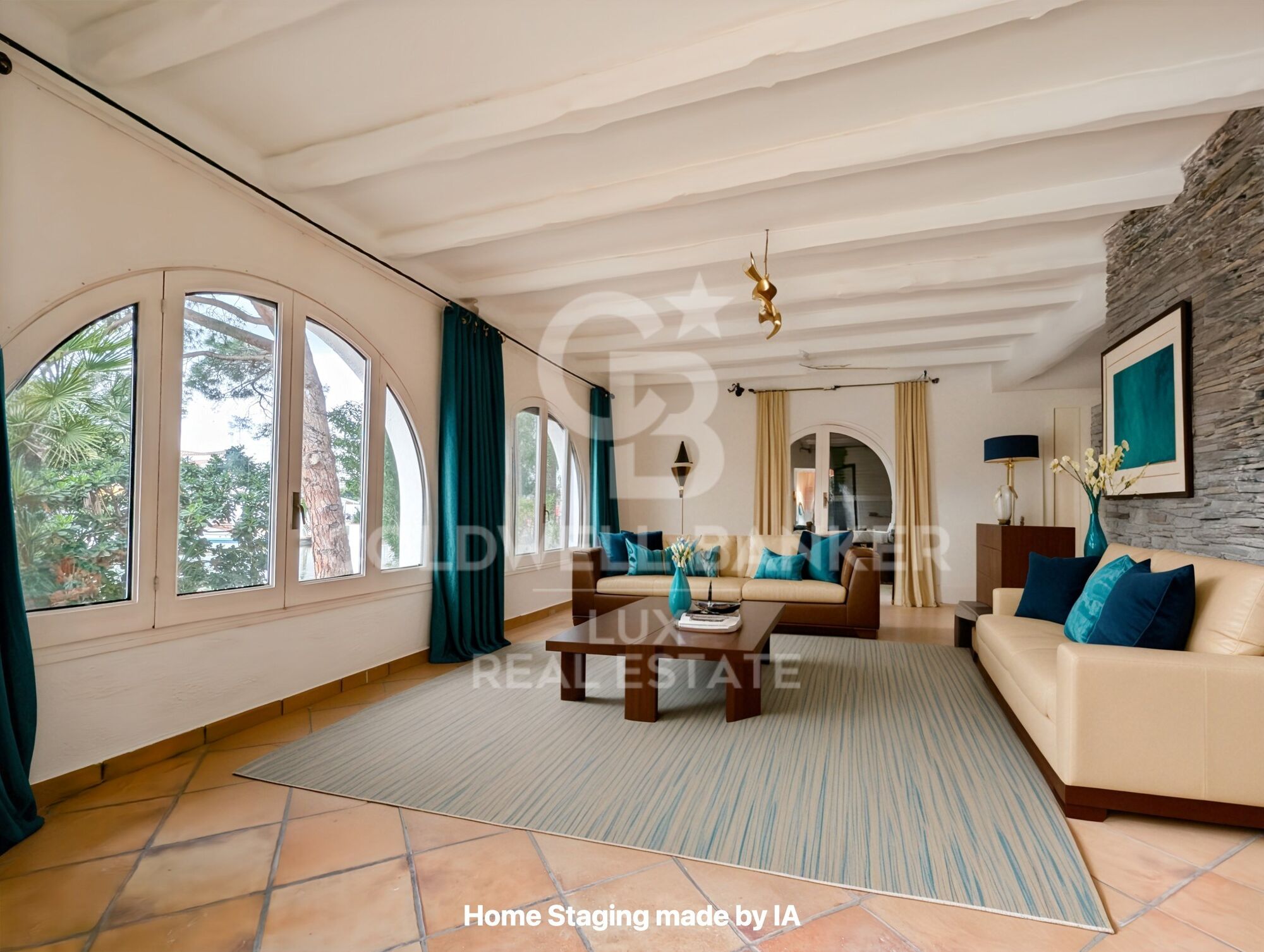Villa mit 30 m Liegeplatz im breiten Kanal, Empuriabrava