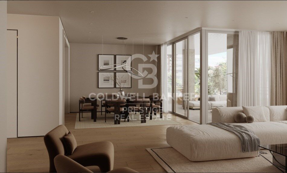 En venta piso reformado en Sant Gervasi La Bonanova con terraza y 2 plazas de parking