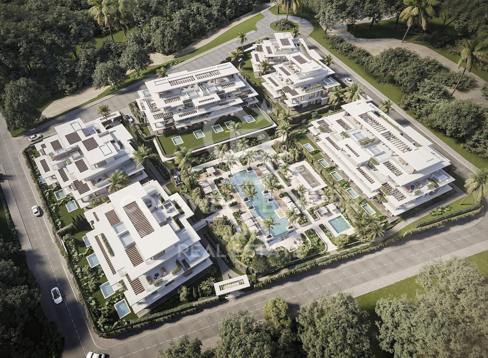 Maisons de luxe spectaculaires avec vue sur la mer à Estepona