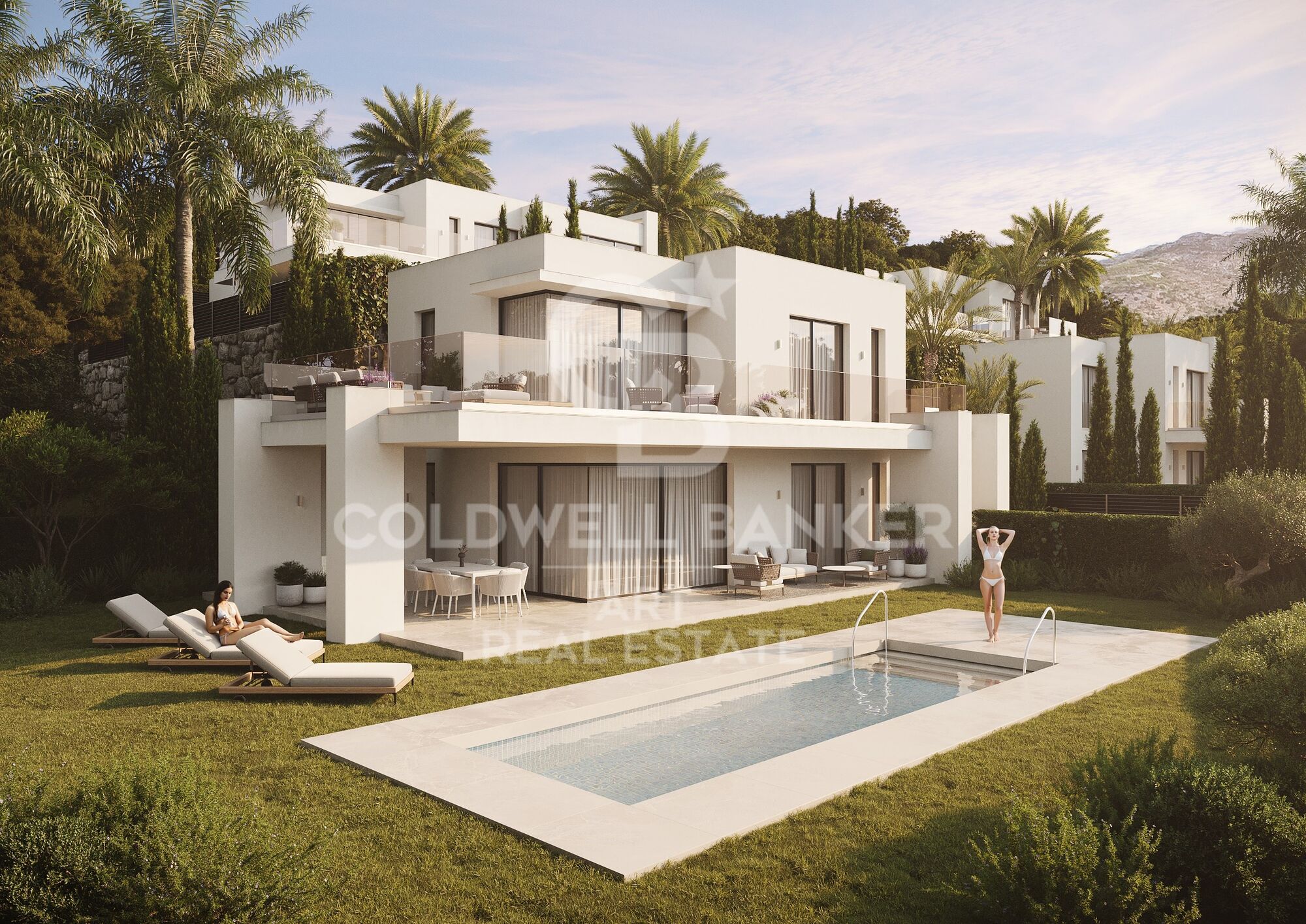 Unglaubliche Villen mit Panoramablick in Mijas Pueblo