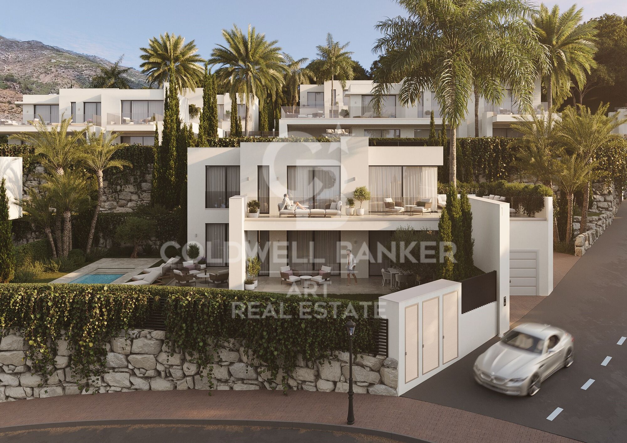 Unglaubliche Villen mit Panoramablick in Mijas Pueblo