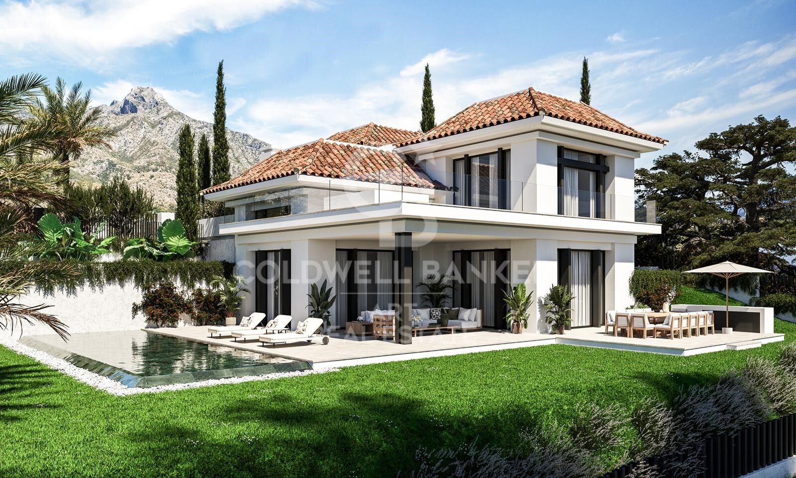 Villa de luxe dans un emplacement exclusif, Milla d'Or, Marbella.
