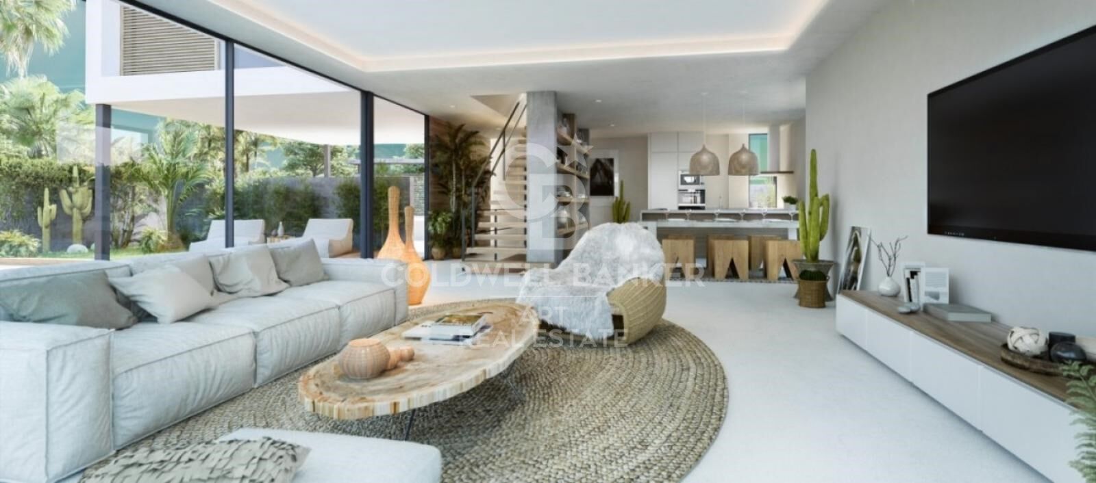 Frontline golf villas in El Campanario, Estepona