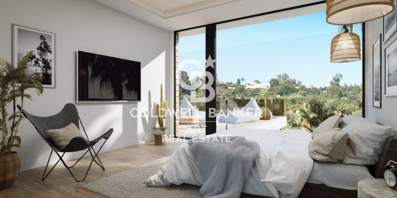 Frontline golf villas in El Campanario, Estepona