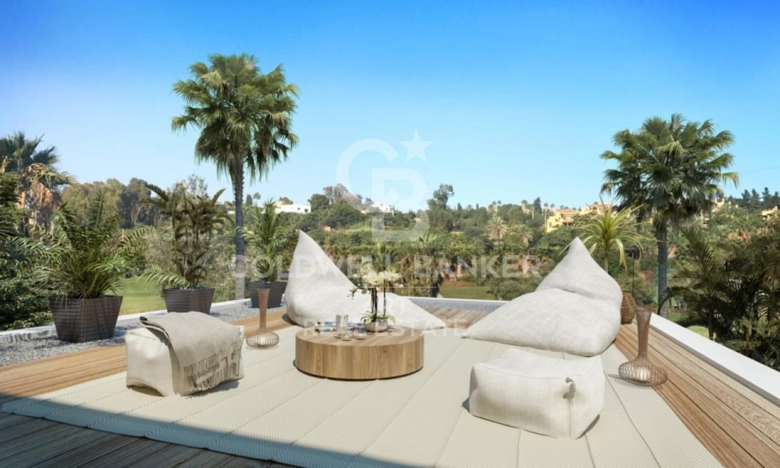 Frontline golf villas in El Campanario, Estepona