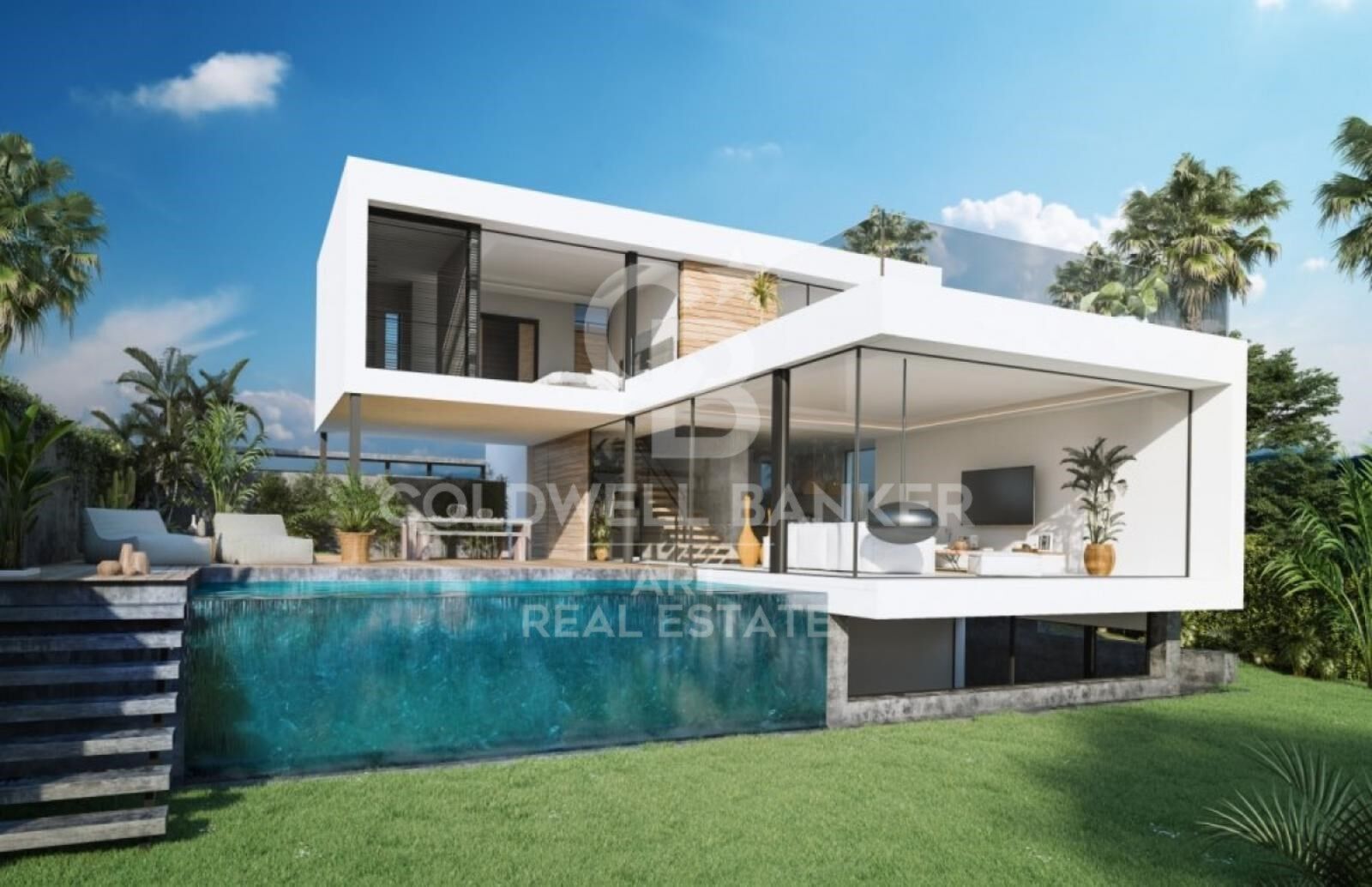 Frontline golf villas in El Campanario, Estepona