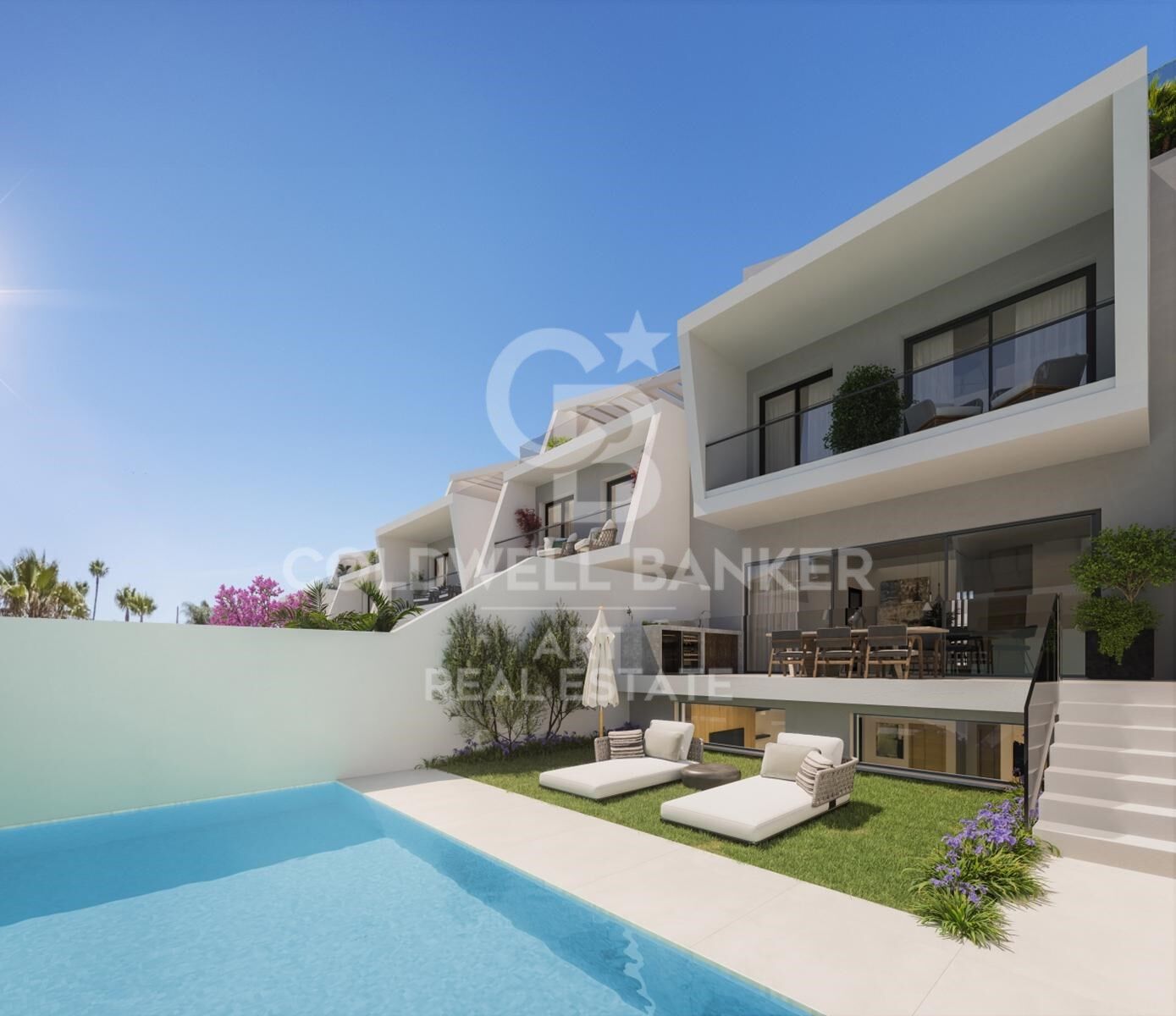 Luxury townhouses with 3 bedrooms in Los Flamingos, Benahavís
