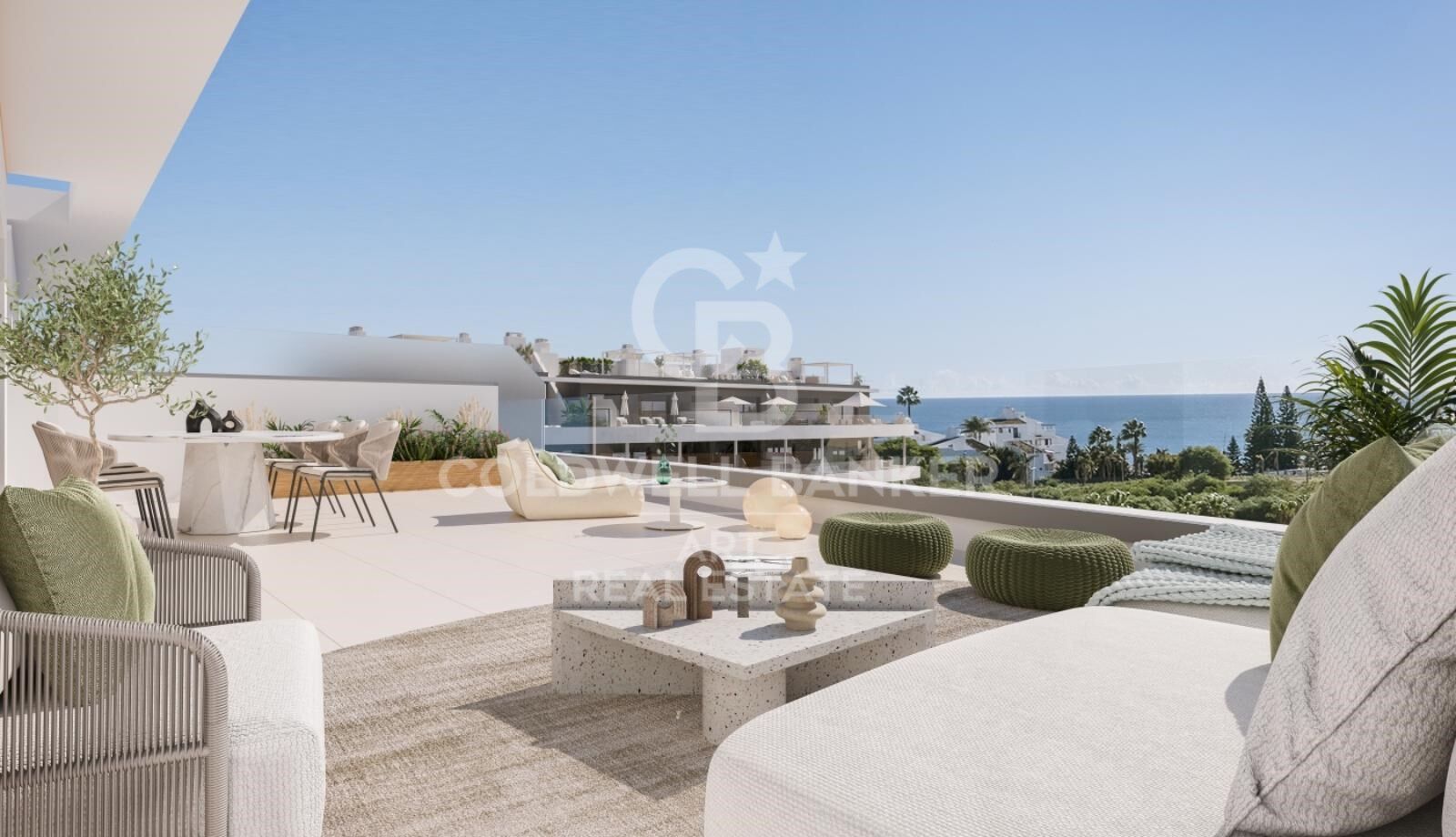 Apartments and penthouses with 2 and 3 bedrooms in Estepona