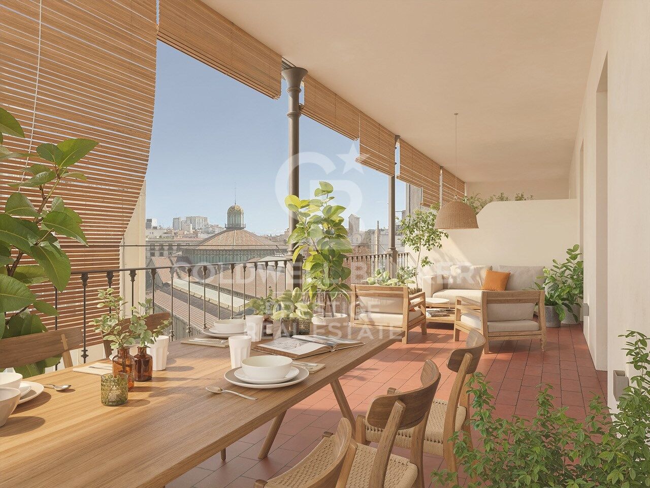 Spectacular penthouse in a stately building with two terraces in El Born, Barcelona