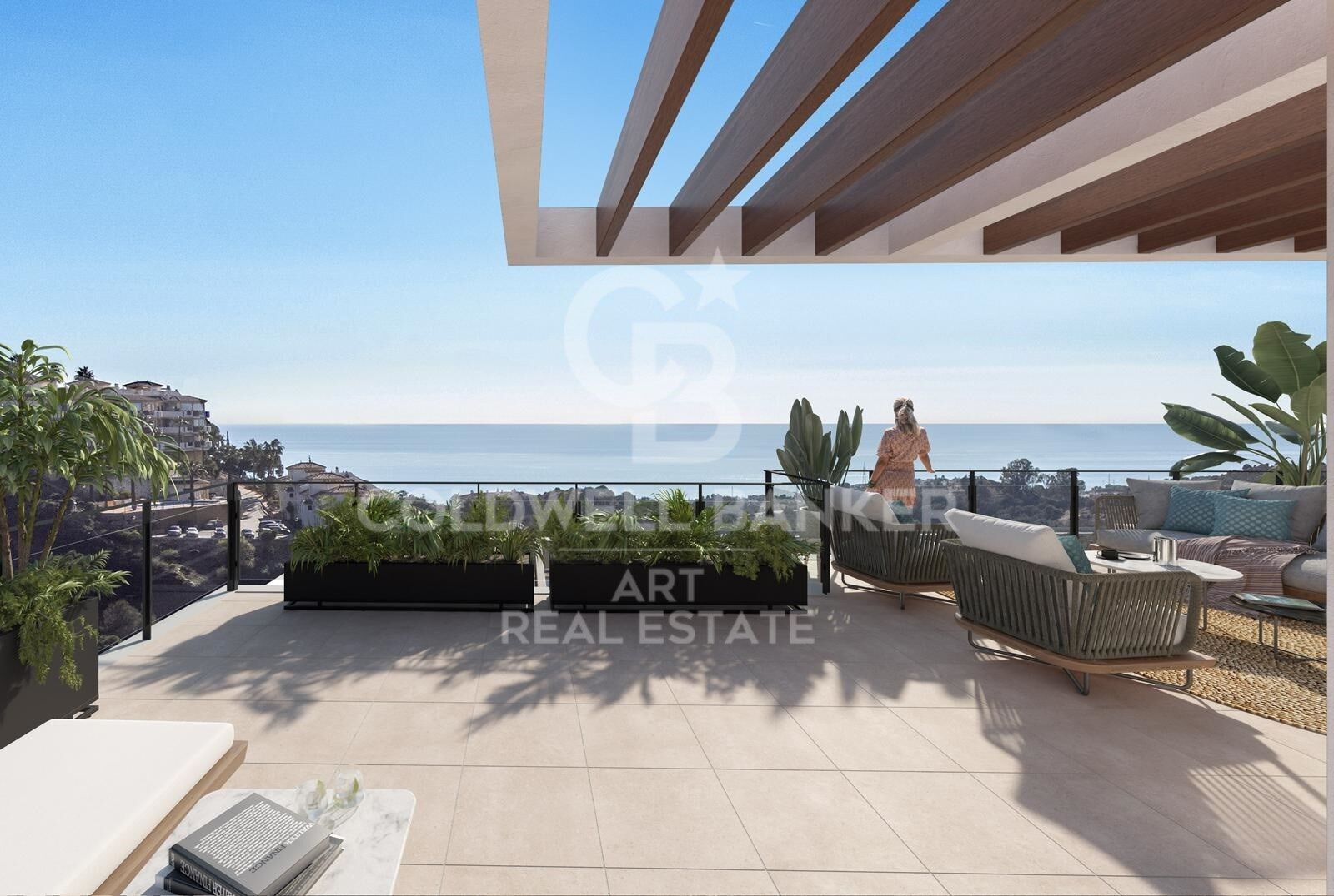 Maisons de luxe avec terrasses spectaculaires à Calahonda
