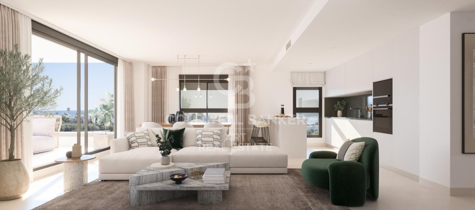 Apartments with 2 and 3 bedrooms in Estepona