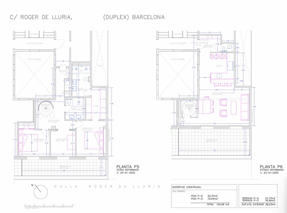 Penthouse duplex exclusif neuf dans l'Eixample Dreta.