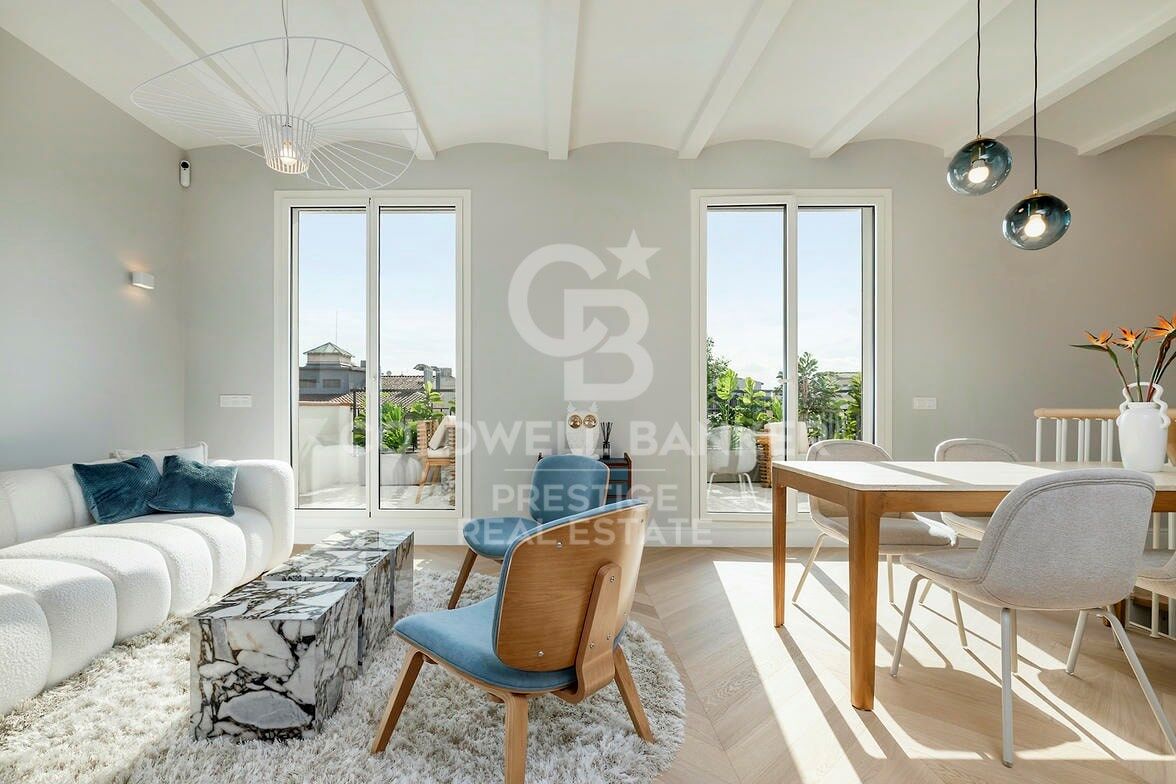 Exklusive, brandneue Duplex-Penthousewohnung im Eixample Dreta.
